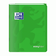 Oxford Lot de 10 Cahier EasyBook piqué 17x22, 96p./48 feuilles 90g/m², Séyès, coloris vert - 3020120119366