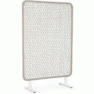 Paravent Babilo 120 x 50 x 180 cm blanc/gris Paravent Babilo 120 x 50 x 180 cm blanc/gris