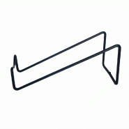 Porte-bouteille incliné 7,5x19,5x8,5cm - métal noir