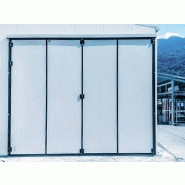 Porte pliante utilisé dans un environnement industriel et Commercial pour une économie d'énergie et une protection face au bruit - Scientelec