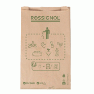 ROSSIGNOL Sacs papier 100x10L pour déchets organiques BAGY GREEN - marron papier 51006 ROSSIGNOL Sacs papier 100x10L pour déchets organiques BAGY GREEN - marron papier 51006