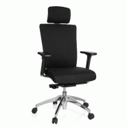 Siège de bureau / Fauteuil de direction ASTRA LUX noir hjh OFFICE - noir polyester 657401
