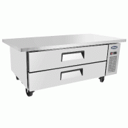 Soubassement réfrigéré positif tropicalisé 2 tiroirs L 1536 mm Atosa