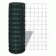 Vidaxl clôture euro acier 25 x 0,8 m vert 140578 Vidaxl clôture euro acier 25 x 0,8 m vert 140578