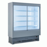 Vitrine Murale INOX 1350mm P.650 Avec Portes Coulissantes - VULCANO