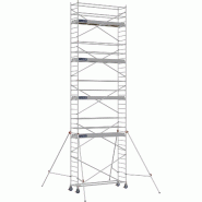 Échafaudage roulant aluminium DOCKER 85 version lisses - Hauteur de travail : 10,90 m - DUARIB - 7130090 Échafaudage roulant aluminium DOCKER 85 version lisses - Hauteur de travail : 10,90 m - DUARIB - 7130090