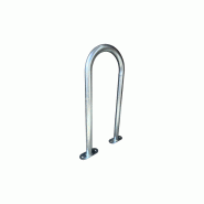 Épingle à vélo galvanisé avec platine - H 690 × Ø 40 mm - 300