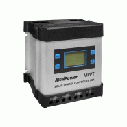 Alcapower Contrôleur De Charge Solaire Mppt 20A 12V/24V, Écran Lcd, Puissance Panneaux 480W Max, Rendement 95%, Protection Ip20, Régulateur Solaire