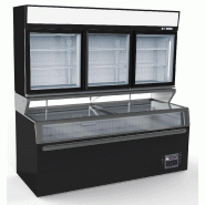 Chambre murale frigorifiques noir 3 portes en verre l2104mm 7455.2535 COMBISTEEL