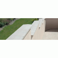 Couvertine 2 pentes - Aménagement extérieur - Dimensions 50x23, 50x28, 100x25, 100x30 cm - Épaisseur 5 cm