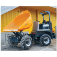 Dumper à pneu robuste, charge utile 6000 kg, utilisé pour le transport et évacuation des matériaux - GIRABENNE 3500 l - disponible en location