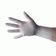 Gants latex poudrés blanc Taille S - par 100