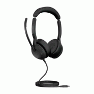 Jabra Evolve2 50 Casque Avec fil &sans fil Arceau Bureau/Centre d'appels USB Type-C Bluetooth Noir
