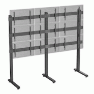 KIMEX Support TV sur pieds - mur d'images 9 écrans 45''-50'' à poser noir - noir 3700685426214 KIMEX Support TV sur pieds - mur d'images 9 écrans 45''-50'' à poser noir - noir 3700685426214