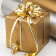 Papier cadeau kraft vergé or - 0,70x100 m - Festif et intemporel