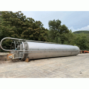 Réservoir en acier inoxydable 70 000 litres isolé avec cellules de charge - référence                        :                         c14113