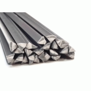 Soudure triangulaire PVC gris - baguette D 5x3x3 mm - Référence 51TB01533