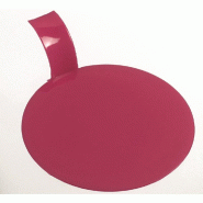 Support à gâteau rond avec languette PS fuschia Ø8x2cm - par 1000