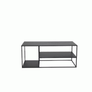 Table basse en acier 120 x 50 cm Staal noir Venture Home - noir 7350107087996 Table basse en acier 120 x 50 cm Staal noir Venture Home - noir 7350107087996
