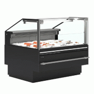 Vitrine comptoir spécial poisson 1250 mm noire -1 à +5 °C | TEFCOLD SOCA-F12590B