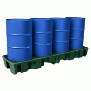 Bac de rétention PE DRUM 240/4e - Pour huiles, fioul, gasoil - CEMO - 10019 Bac de rétention PE DRUM 240/4e - Pour huiles, fioul, gasoil - CEMO - 10019