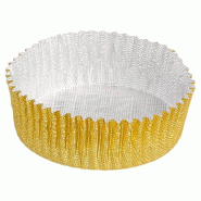 Caissette or aluminium Ø3,9x1,35cm - par 1500