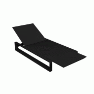 Chaise longue design FRAME - noir