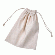 ECOLOMIQUE - 50 Pcs - Sac en coton multiusage 200 x 250 mm - beige textile 294COVRAC2025_0