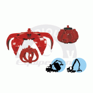 Grappin à ferraille Euromec - PE - pour camion grue et mini pelle de 0,3 à 10 tonnes