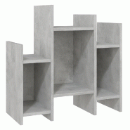 Helloshop26 - Armoire latérale pratique avec 6 étagères 60 x 26 x 60 cm en aggloméré gris béton 02_0047875 - gris 3000234995711