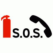 Panonceau poste d'appel d'urgence et moyen de lutte contre l'incendie - M9f - WP Signalisation Panonceau poste d'appel d'urgence et moyen de lutte contre l'incendie - M9f - WP Signalisation