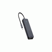 Rapoo UCM-2004 USB-C Multiport Adapter 8-en-1 - 4k - noir 00217691