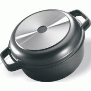 RISOLI' cocotte double jolly en fonte d'aluminium haute epaisseur cm 24 - aluminium 00010024TP0 RISOLI' cocotte double jolly en fonte d'aluminium haute epaisseur cm 24 - aluminium 00010024TP0