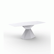 Table design in & out VERTEX - blanc
