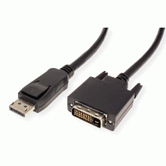 Value câble displayport dp m - dvi-d m, noir, 5 m_0