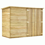 VidaXL Abri de jardin 232x110x170 cm Bois de pin imprégné Modèle Atlas Office Élite - 46363