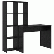 VidaXL Bureau Chêne noir 138,5 x 55 x 143 cm Bois d'ingénierie Modèle Titan Design - 3337250
