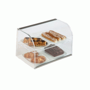 Vitrine neutre avec porte - dimensions 430x325x310 mm - méthacrylate et verre courbé Vitrine neutre avec porte - dimensions 430x325x310 mm - méthacrylate et verre courbé