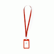 25x Cordon/Lanyard et Porte-badges rouge - 8412536821240