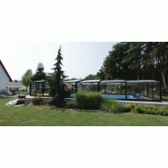 Abri piscine mi-haut monza / téléscopique / motorisé_1