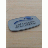 Badge en plexiglass à  effet verre dépoli - GLASS - Référence produit : 133000 / 103604