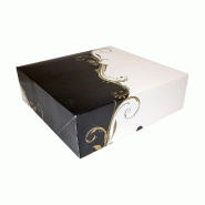 Boîte pâtissière Baroque The Pack carton ondulé nano micro 32x32x10 cm - par 100