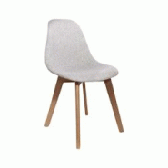 Chaise scandinave assise grosse maille Gris clair The Home Deco Factory - gris 3700866361259 Chaise scandinave assise grosse maille Gris clair The Home Deco Factory - gris 3700866361259