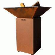 GRILLCHIC brasero cevenol acier normal carre 74 imitation corten double cuve - BRACDCCE_NORMAL_IMIT_CORTEN GRILLCHIC brasero cevenol acier normal carre 74 imitation corten double cuve - BRACDCCE_NORMAL_IMIT_CORTEN
