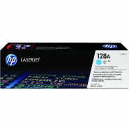 HP 128A toner LaserJet cyan authentique_0