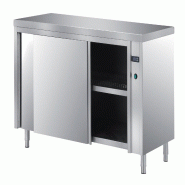 ITALCONCEPT L2G Meuble Etuve Inox 304 Central, Portes, 850 x 1400 x 700mm - 3616350002471_0