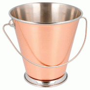 Mini seau inox cuivre Ø12x12cm - par 12