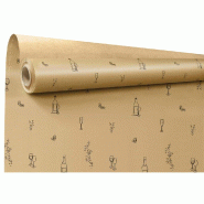 Papier cadeau kraft Degustation 0,70 x 100 m