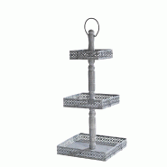 Présentoir métal - HT 63 cm - 3 étagères