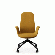 Siège de bureau " ELLIEPRO" - Piètement 4 branches - Dossier haut